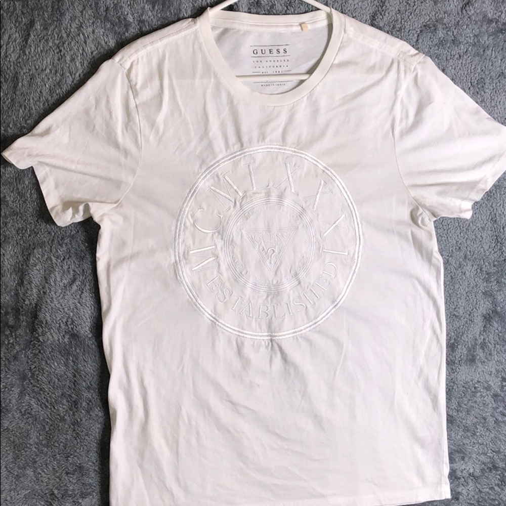 White Guess T Shirt Medium